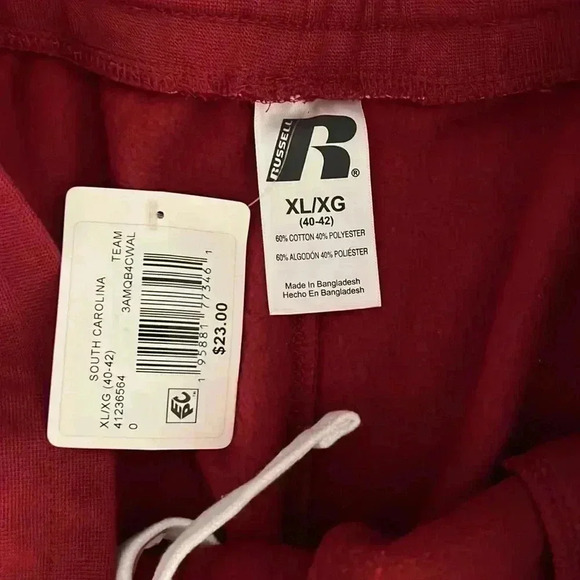 MENS RUSSELL XL CAROLINA GAMECOCKS SHORTS NWT - Picture 7 of 7